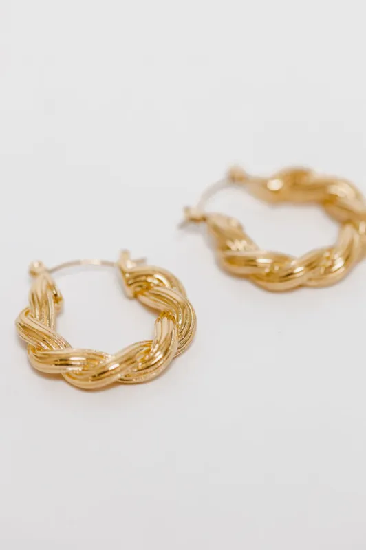 Kira Twisted Hoop Earrings - FINAL SALE sold by bohme