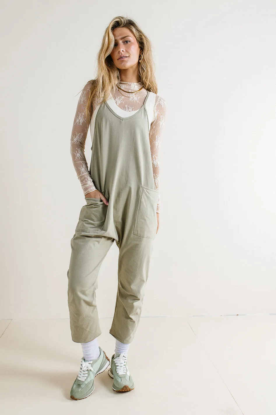 Don't Stop Onesie in Sage sold by bohme product image thumbnail 2