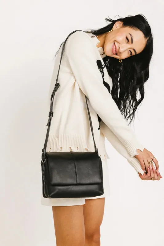 Larkin Crossbody Bag in Black sold by bohme