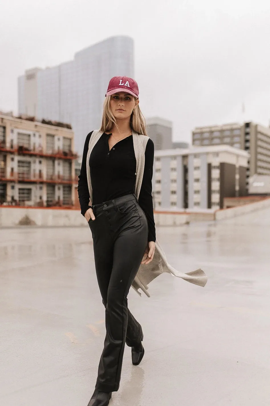 Quincy Henley Top in Black - FINAL SALE sold by bohme product image thumbnail 2