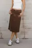 Jordan Denim Skirt in Brown sold by bohme