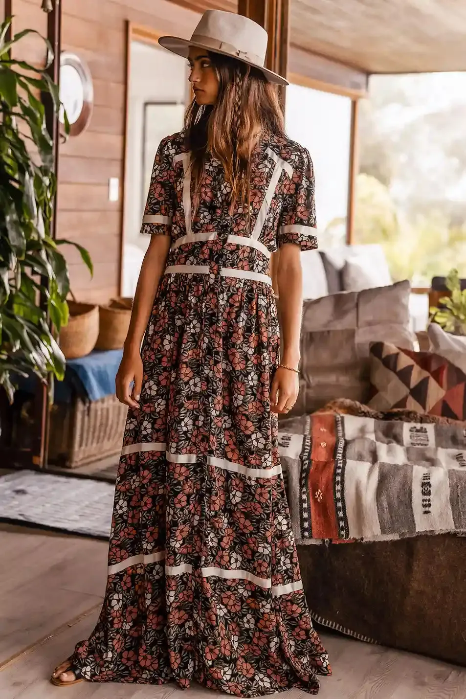 Holly Floral Maxi Dress - FINAL SALE sold by bohme product image thumbnail 3