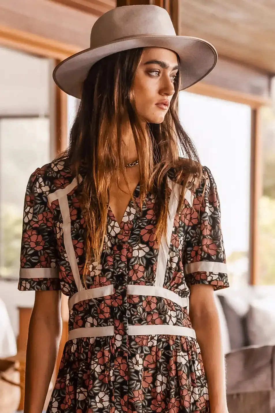 Holly Floral Maxi Dress - FINAL SALE sold by bohme product image thumbnail 5