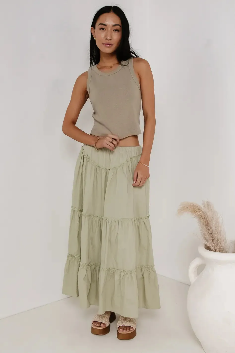 Elsie Tank in Olive - FINAL SALE sold by bohme product image thumbnail 2
