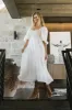 Juliet Puff Sleeve Dress in Natural sold by bohme