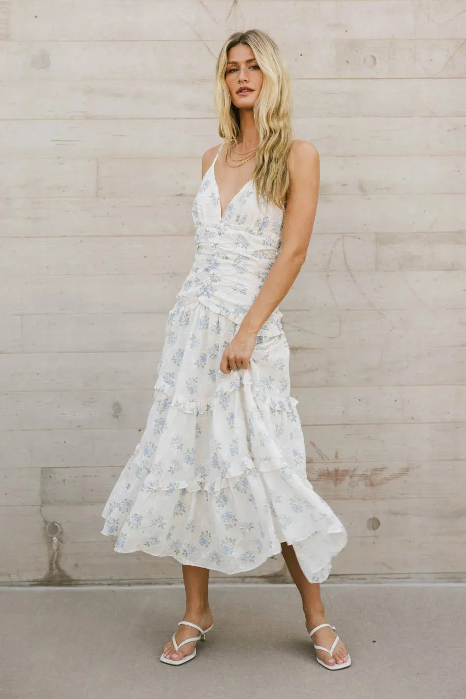 Cosette Floral Midi Dress - FINAL SALE sold by bohme product image thumbnail 4