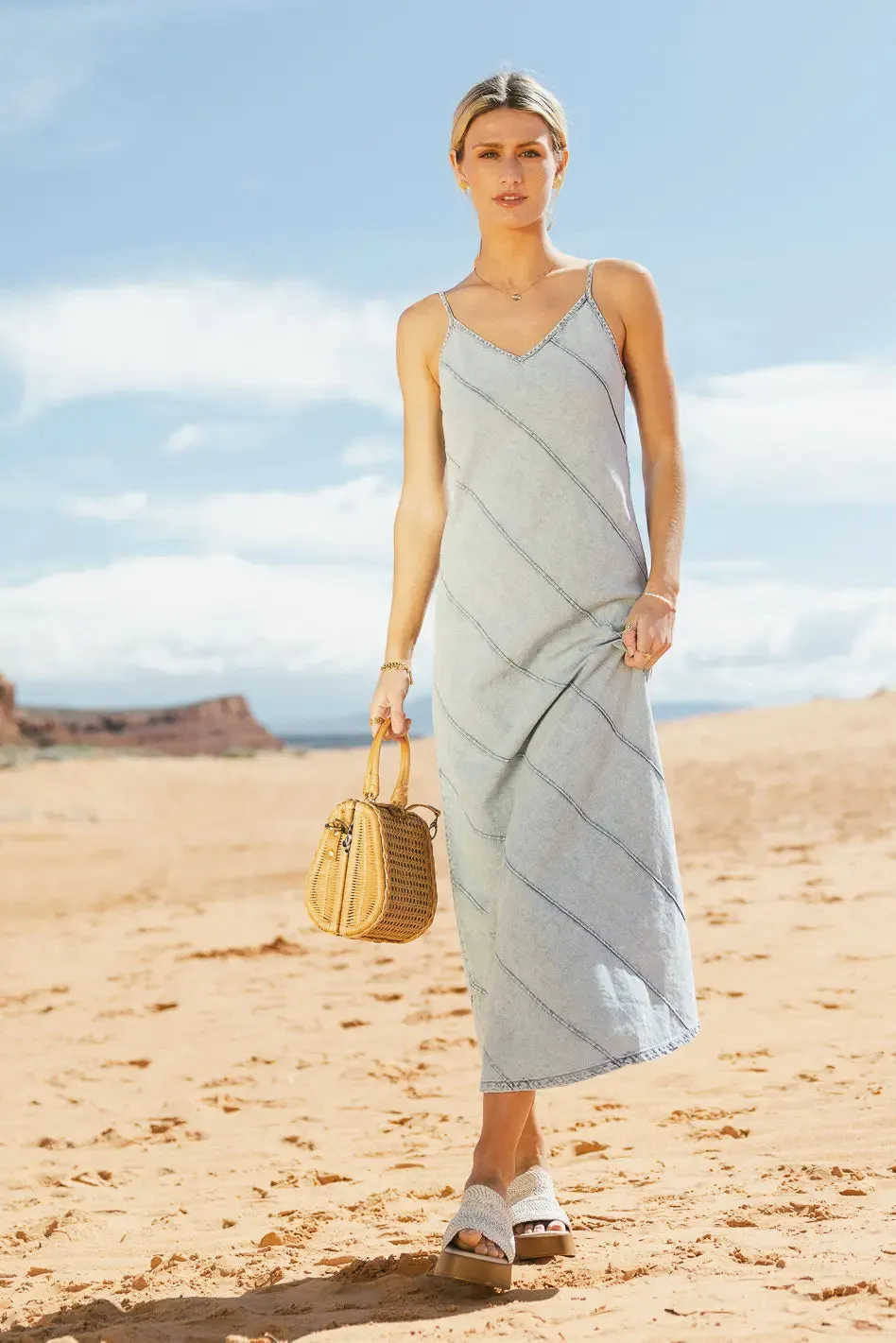 Jeanne Denim Dress - FINAL SALE sold by bohme