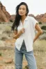 Avayah Button Up in White - FINAL SALE sold by bohme