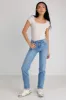 Clara Square Neck Bodysuit in Bone - FINAL SALE sold by bohme