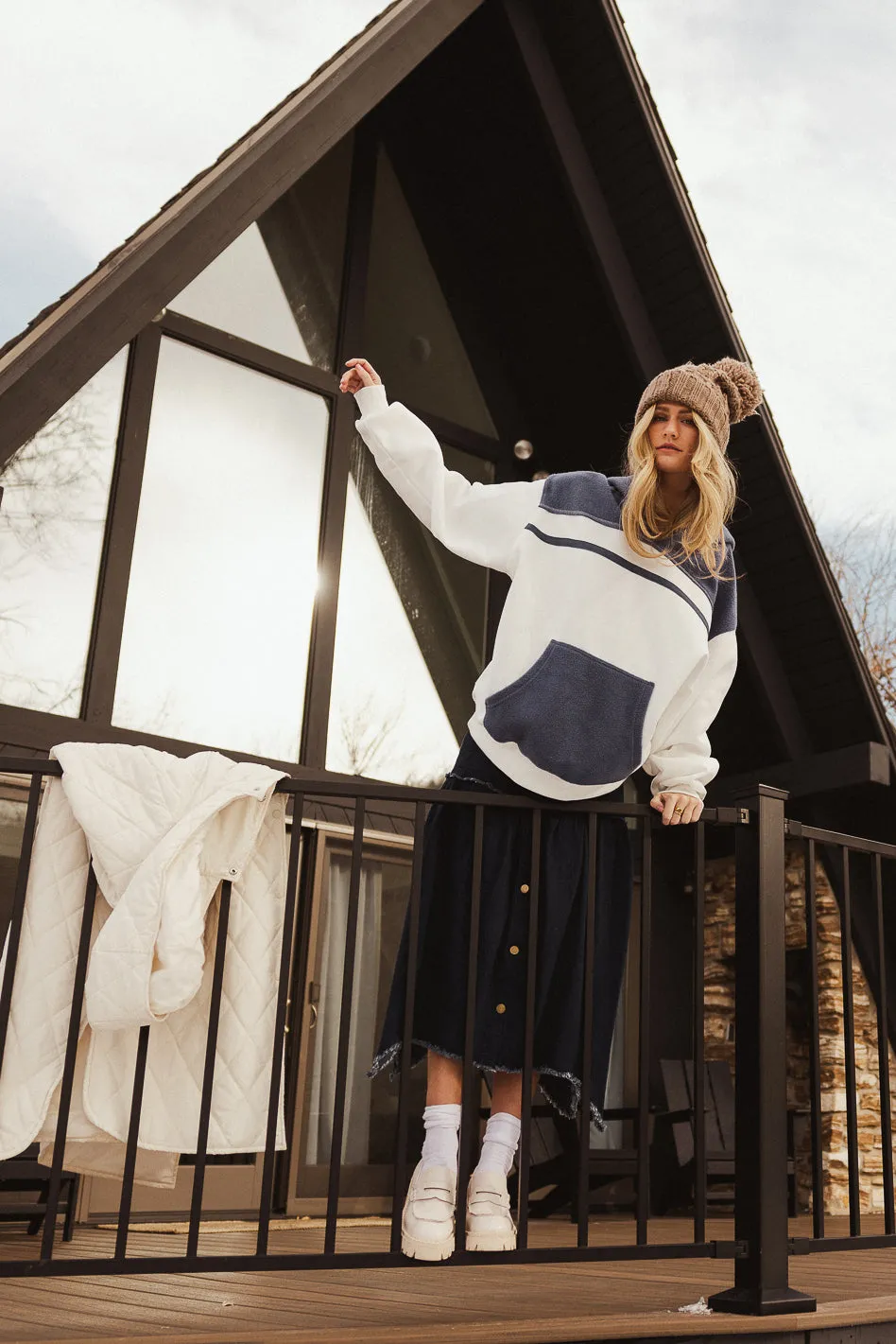 Arielle Colorblock Hoodie - FINAL SALE sold by bohme product image thumbnail 2