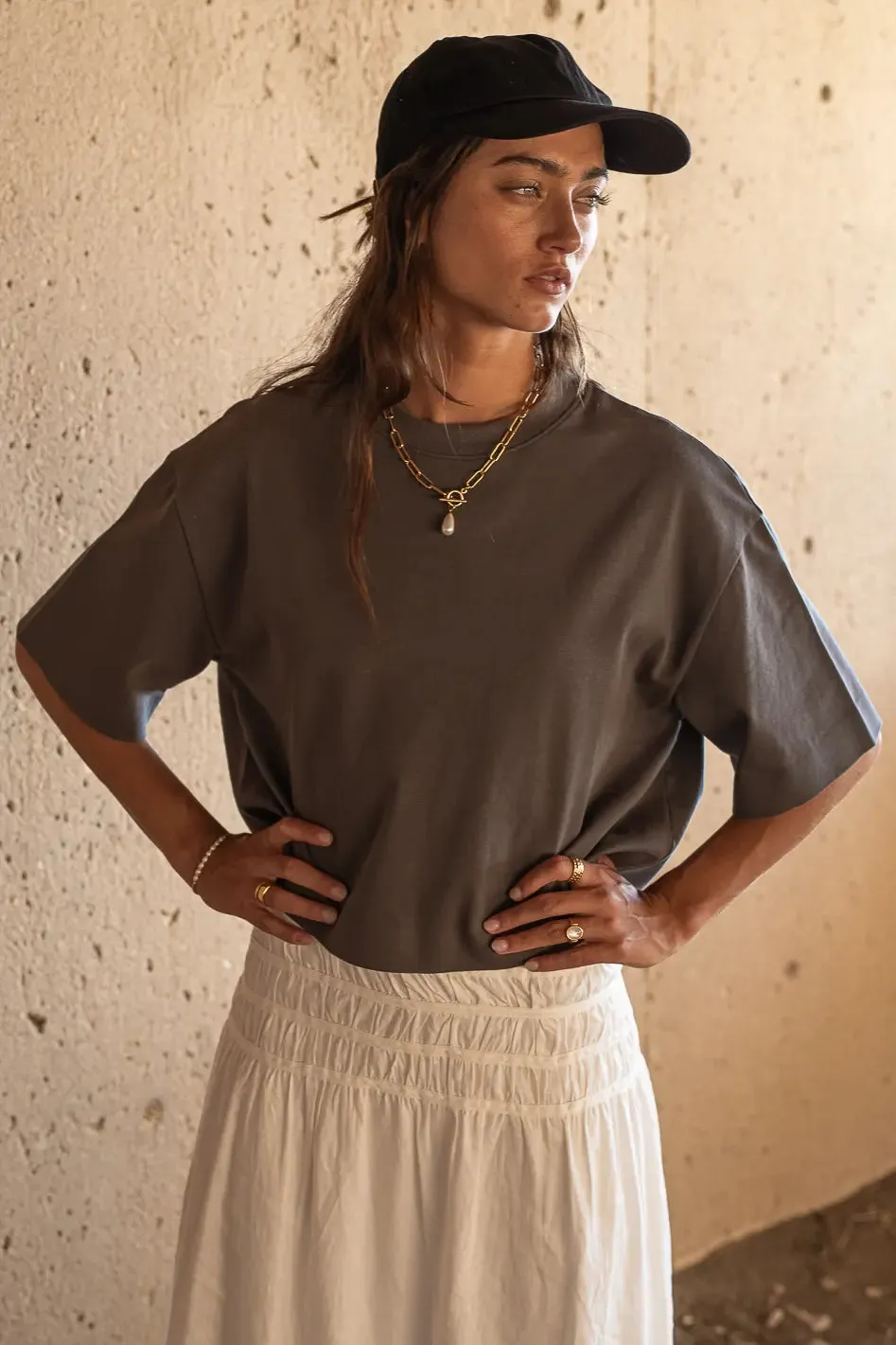 Talia Top in Charcoal - FINAL SALE sold by bohme