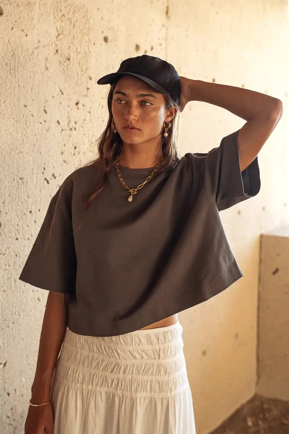 Talia Top in Charcoal - FINAL SALE sold by bohme product image thumbnail 3