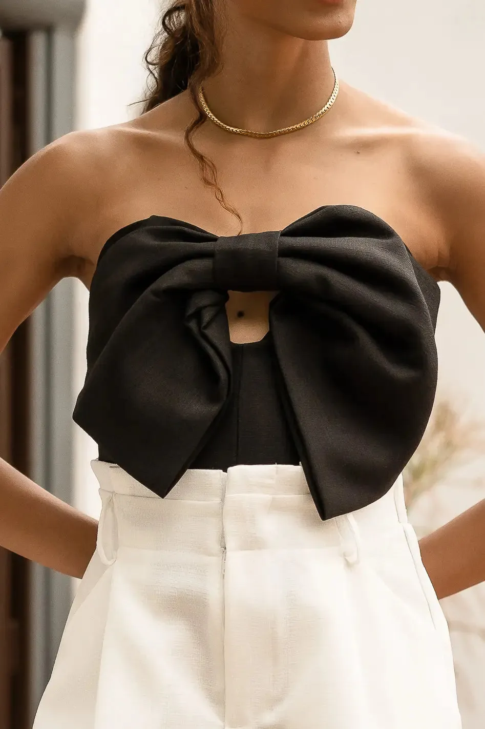 Heidi Crop Top in Black - FINAL SALE sold by bohme product image thumbnail 2
