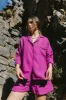 Jasmine Button Up in Magenta - FINAL SALE sold by bohme