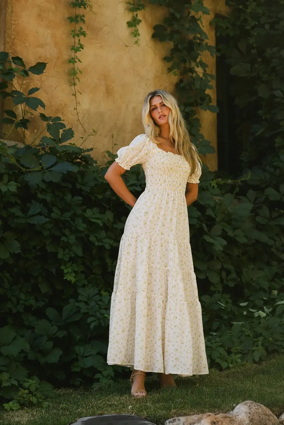 Sloane Smocked Maxi Dress - FINAL SALE sold by bohme product image thumbnail 5