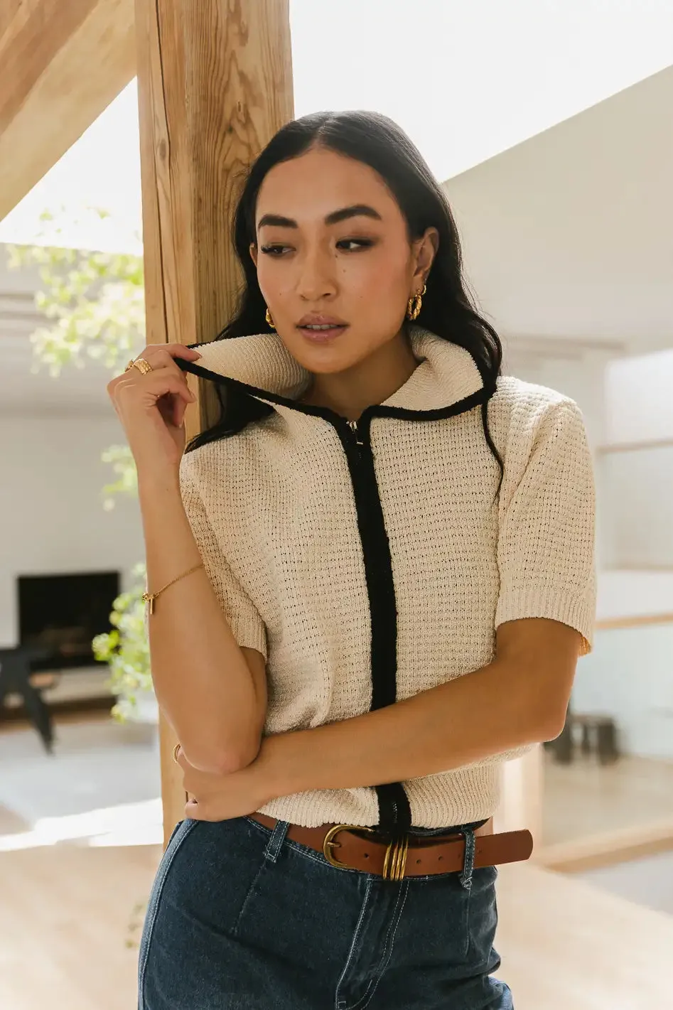 Kasey Double Zip Cardigan - FINAL SALE sold by bohme product image thumbnail 2