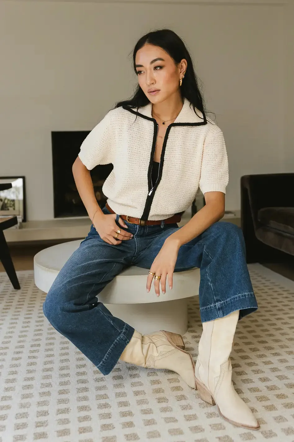 Kasey Double Zip Cardigan - FINAL SALE sold by bohme product image thumbnail 4