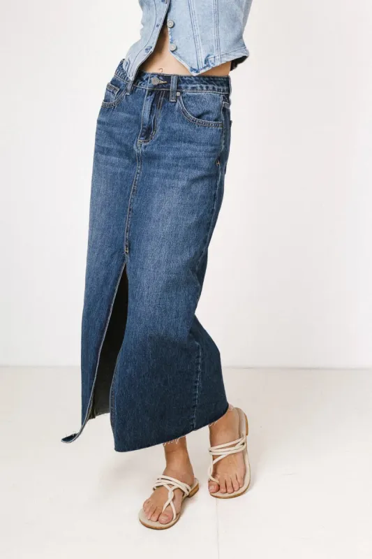 Paydrie Denim Maxi Skirt - FINAL SALE sold by bohme