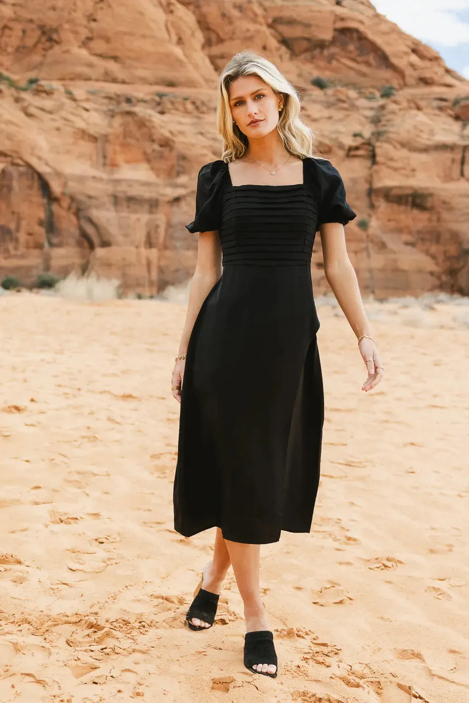 Taja Pleated Midi Dress - FINAL SALE sold by bohme product image thumbnail 2