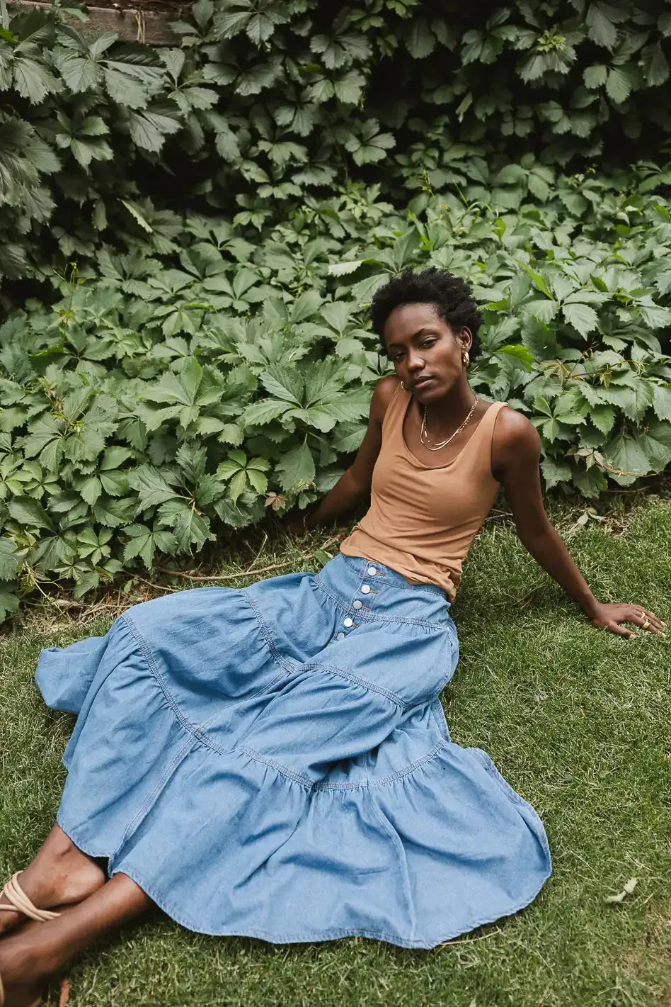 Scoop Neck Tank in Camel - FINAL SALE sold by bohme product image thumbnail 3