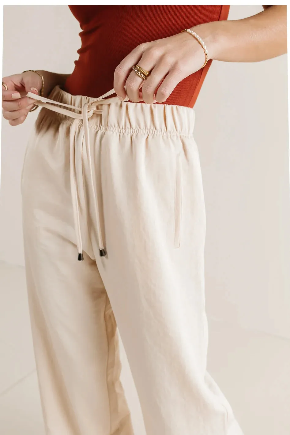 Mindy Pants in Cream - FINAL SALE sold by bohme product image thumbnail 2