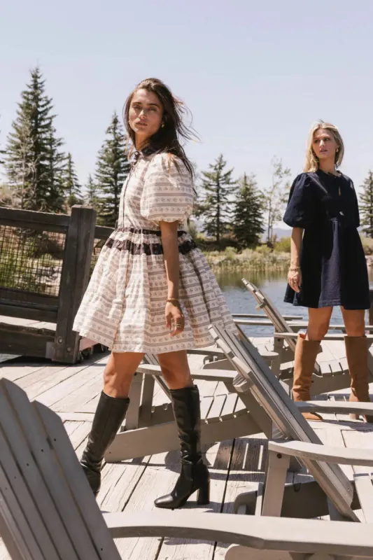 Constance Printed Mini Dress - FINAL SALE sold by bohme