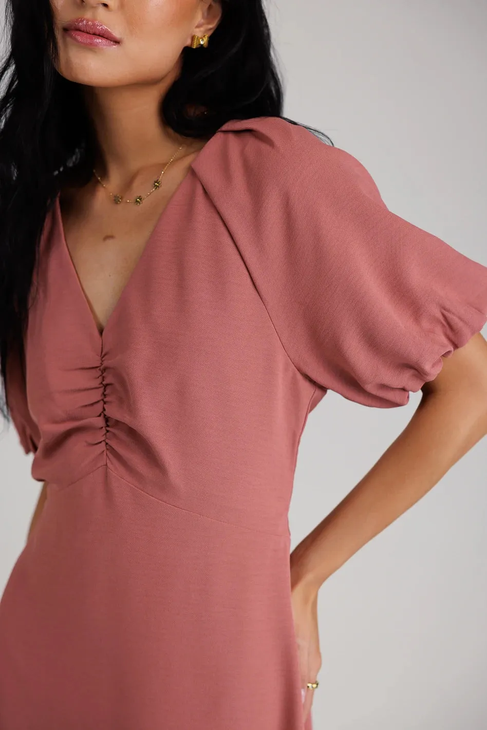 Maeve Midi Dress in Mauve - FINAL SALE sold by bohme product image thumbnail 3