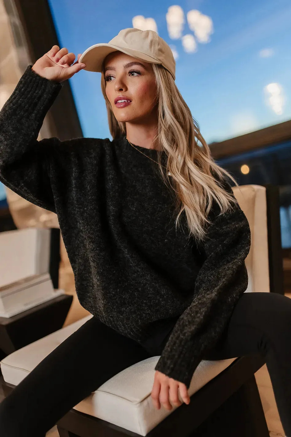 Esme Knit Sweater in Black - FINAL SALE sold by bohme product image thumbnail 4