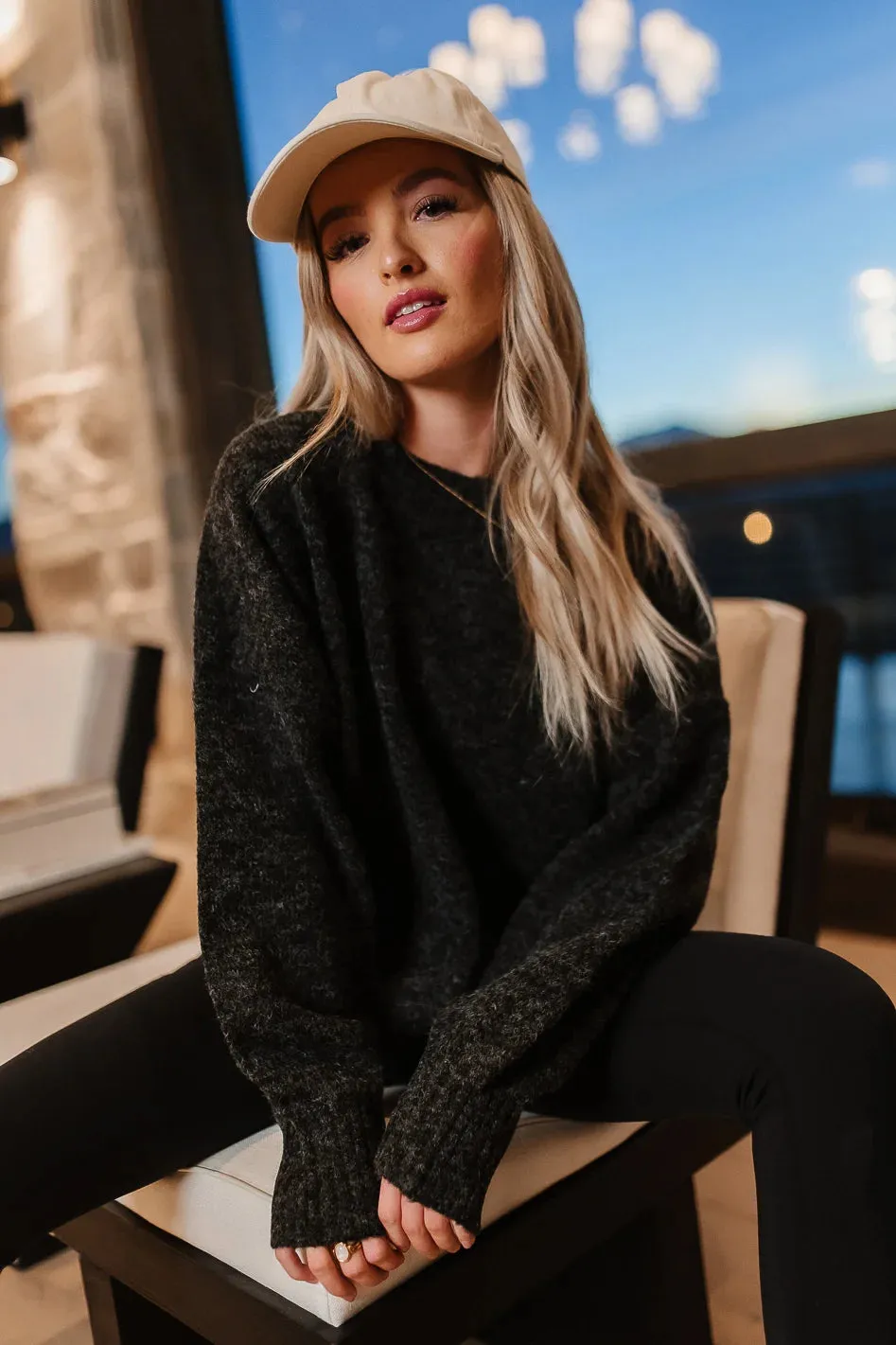 Esme Knit Sweater in Black - FINAL SALE sold by bohme