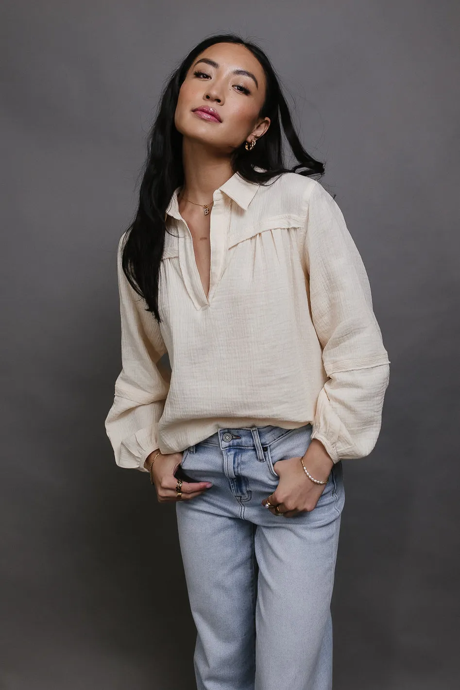 Mattie Textured Top - FINAL SALE sold by bohme product image thumbnail 2