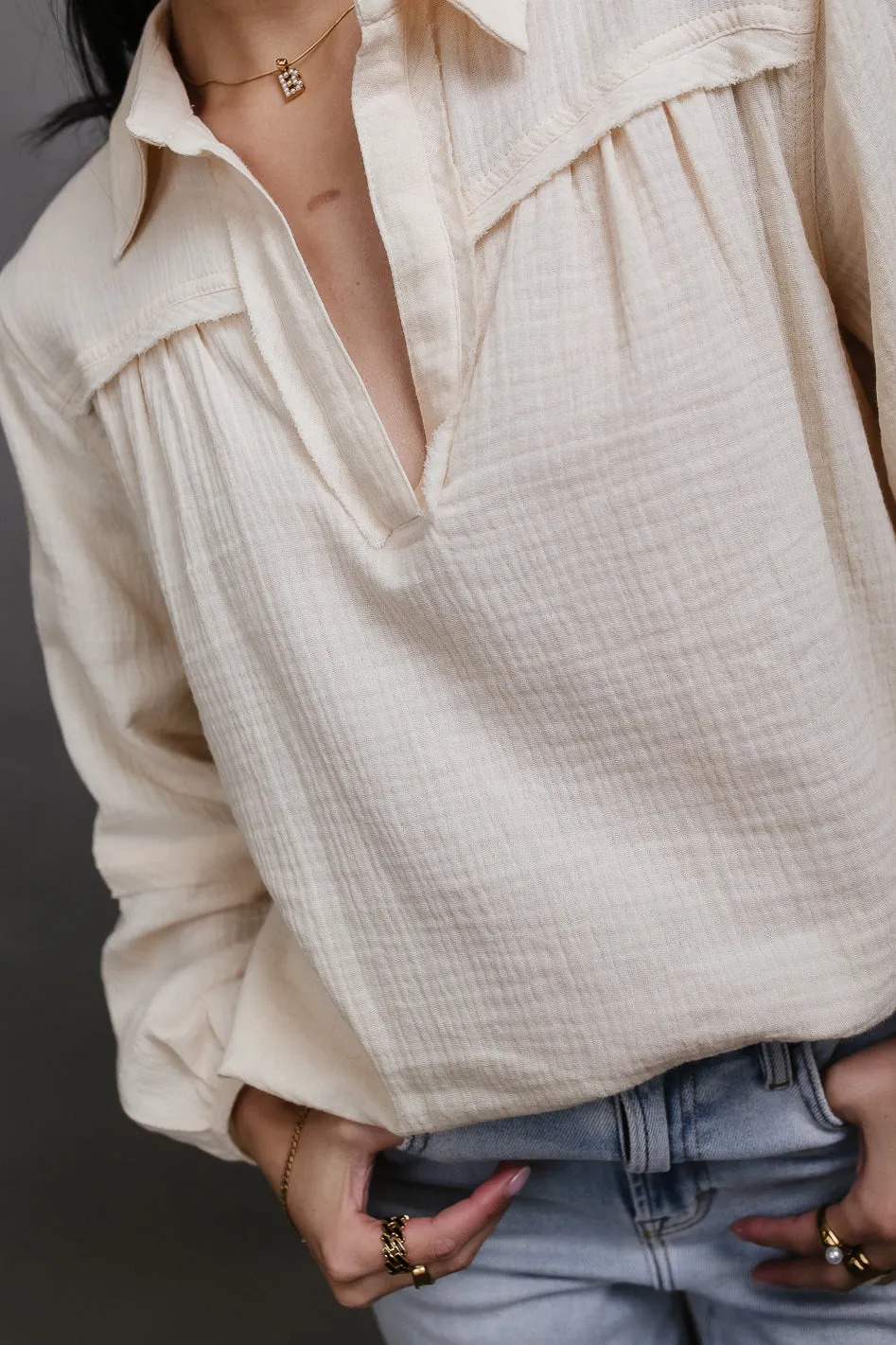 Mattie Textured Top - FINAL SALE sold by bohme