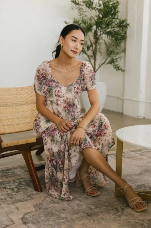 Keiko Floral Midi Dress - FINAL SALE sold by bohme