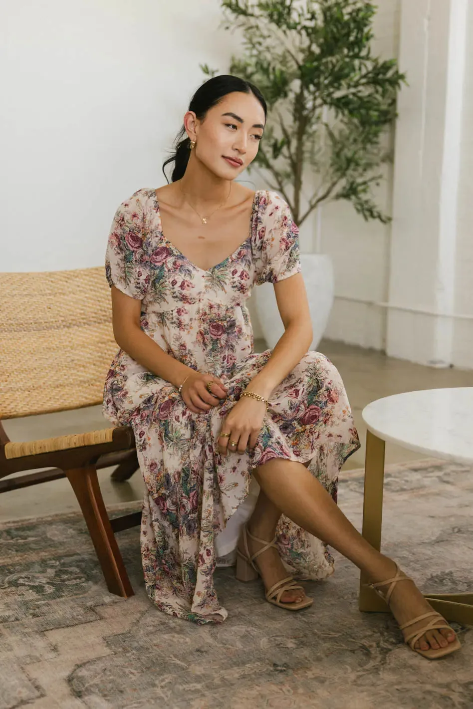 Keiko Floral Midi Dress - FINAL SALE sold by bohme