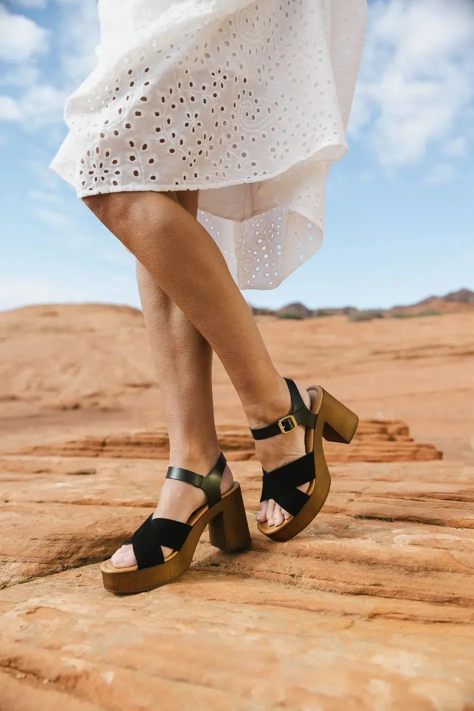 Seychelles Paloma Platform Heels in Black sold by bohme