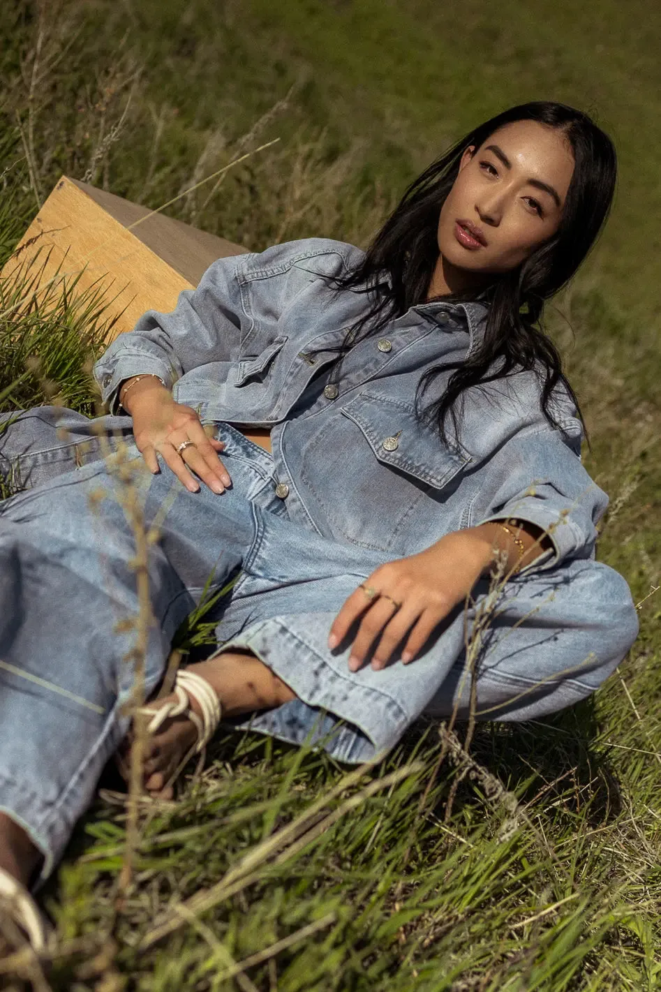 Out And About Denim Jacket - FINAL SALE sold by bohme product image thumbnail 2