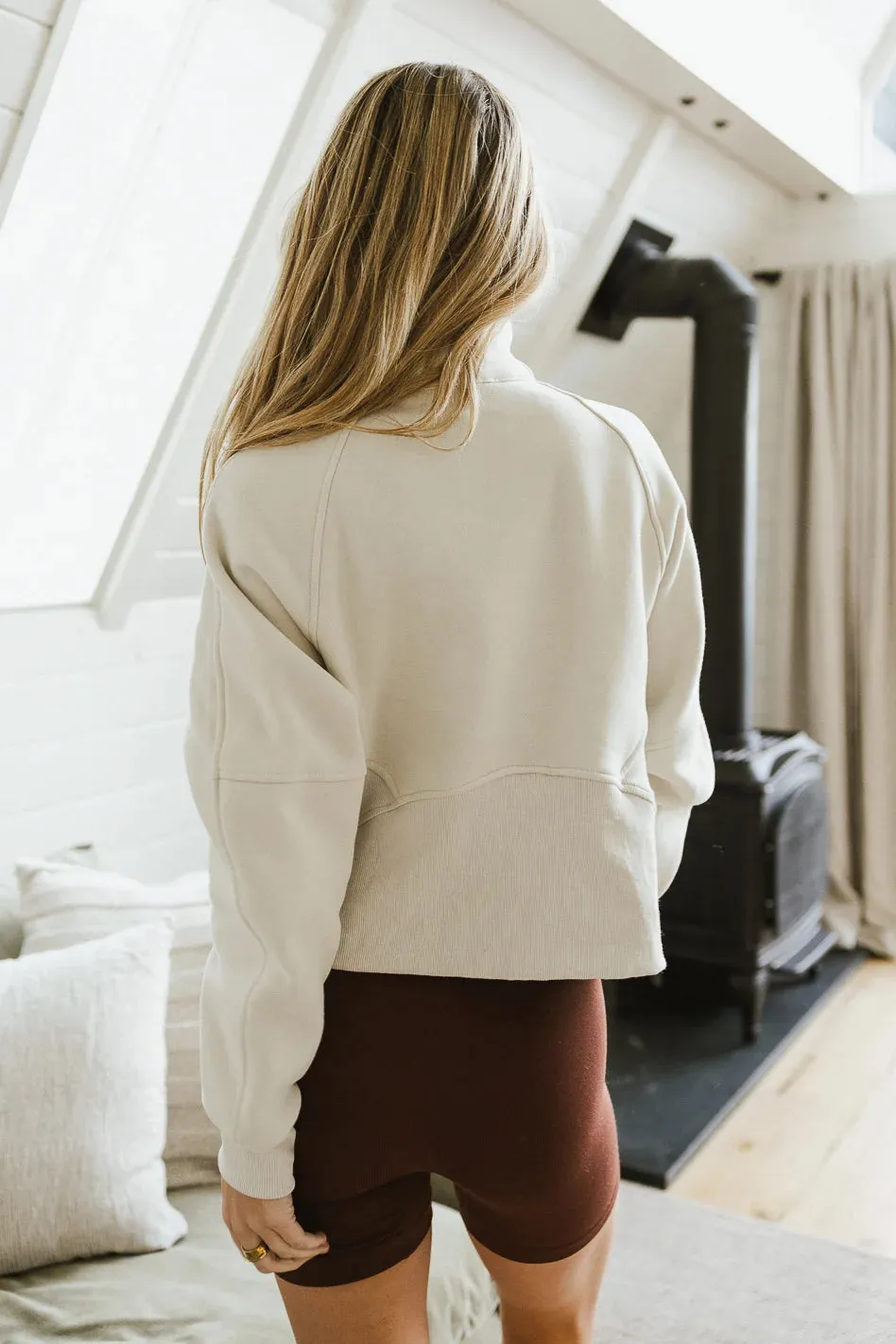 Alyssa Half Zip in Bone - FINAL SALE sold by bohme product image thumbnail 5