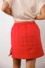 Sarah Quilted Mini Skirt in Red - FINAL SALE sold by bohme