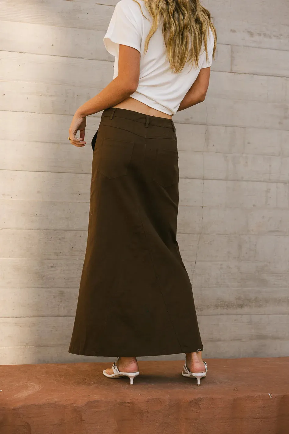 Charlotte Denim Maxi Skirt - FINAL SALE sold by bohme product image thumbnail 4