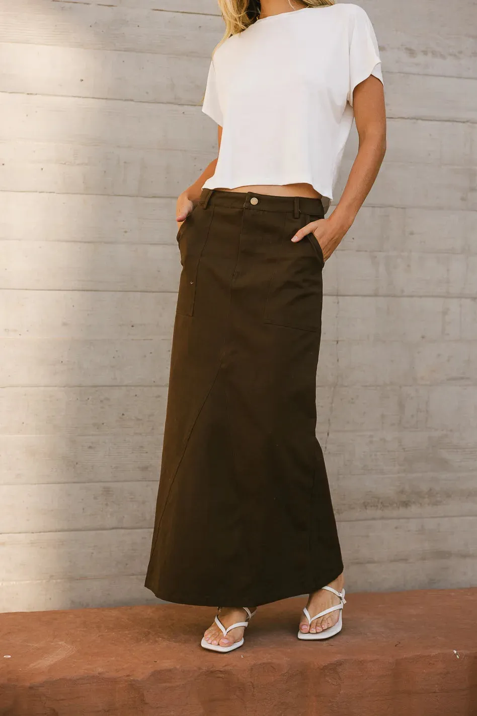 Charlotte Denim Maxi Skirt - FINAL SALE sold by bohme product image thumbnail 5
