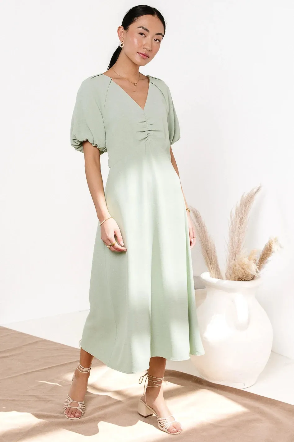 Maeve Midi Dress in Mint - FINAL SALE sold by bohme product image thumbnail 2