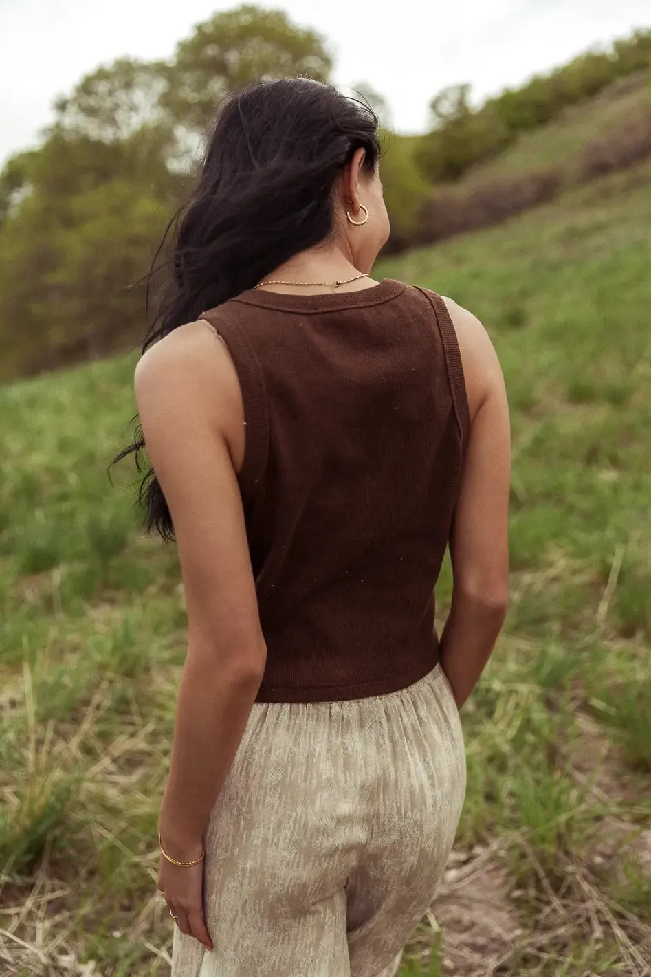 Elsie Tank in Brown - FINAL SALE sold by bohme product image thumbnail 3