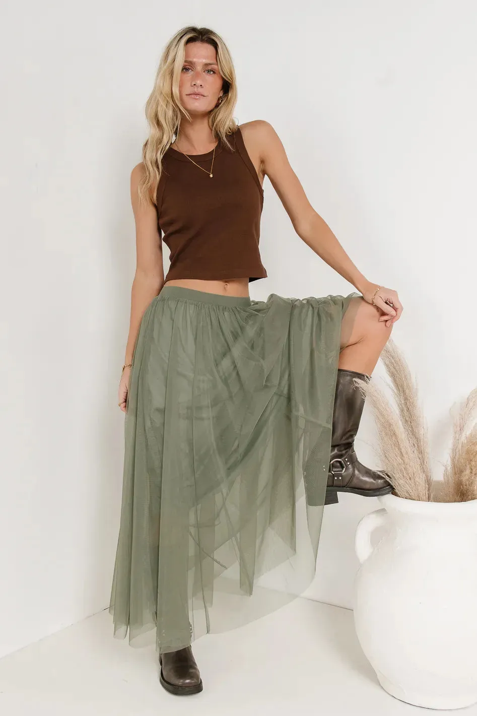 Elsie Tank in Brown - FINAL SALE sold by bohme product image thumbnail 5