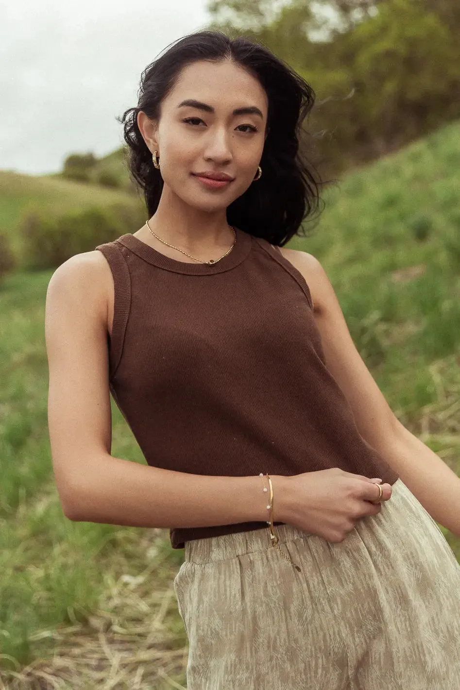 Elsie Tank in Brown - FINAL SALE sold by bohme product image thumbnail 2
