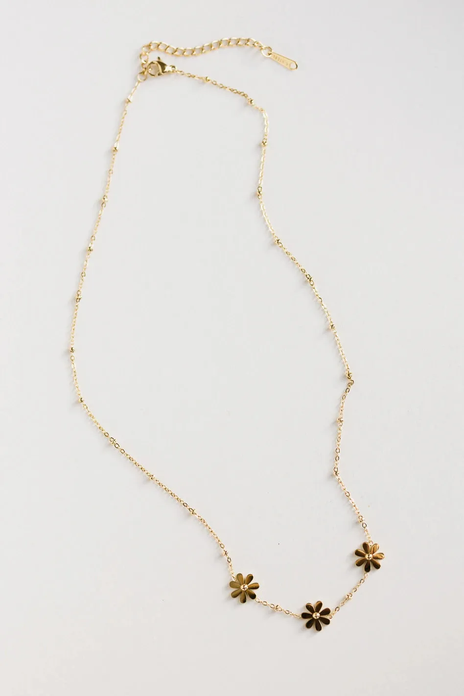 Talia Flower Necklace - Tarnish Free sold by bohme product image thumbnail 2