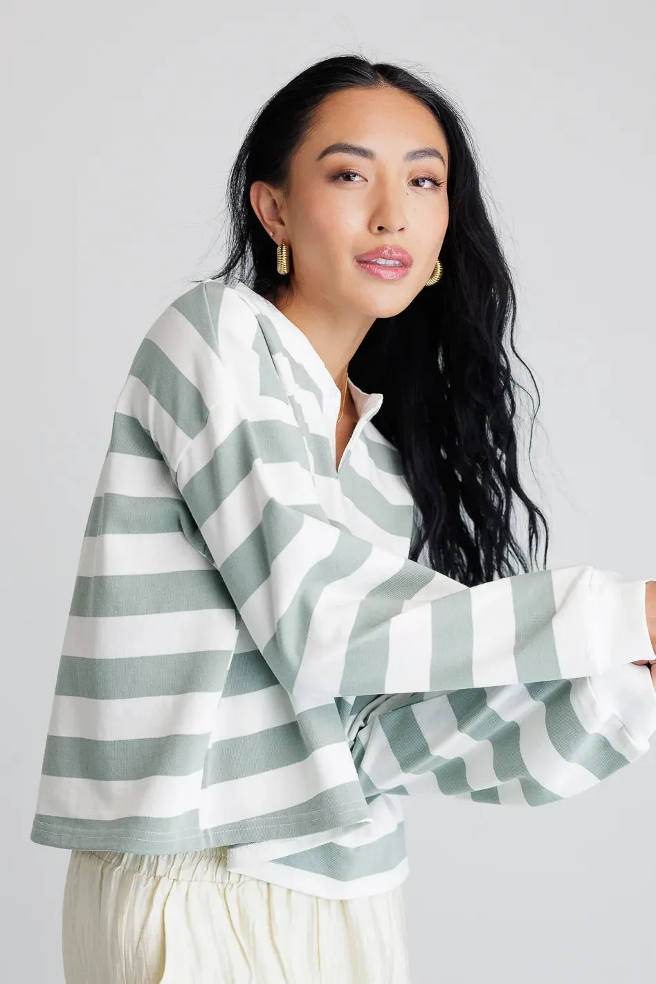 Braxton Striped Top - FINAL SALE sold by bohme product image thumbnail 4