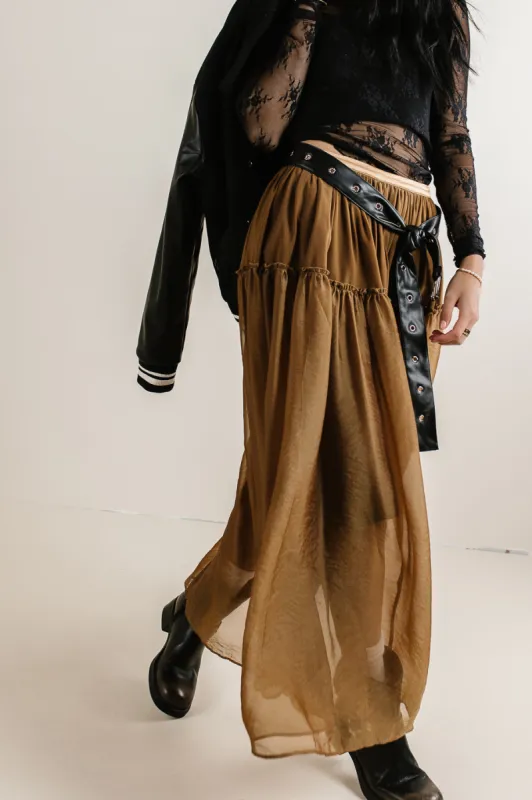Terrin Tulle Skirt in Olive - FINAL SALE sold by bohme