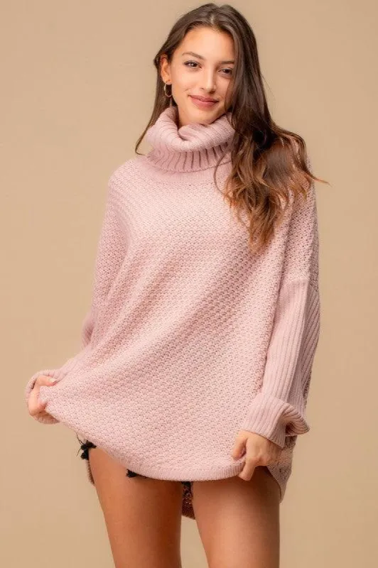 Women's Cowl Neck Chunky Knit Pullover sold by BOLD elements