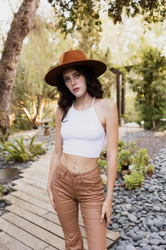 Women's High Neck Lace Racerback Brami with Adjustable Straps sold by BOLD elements product image thumbnail 5