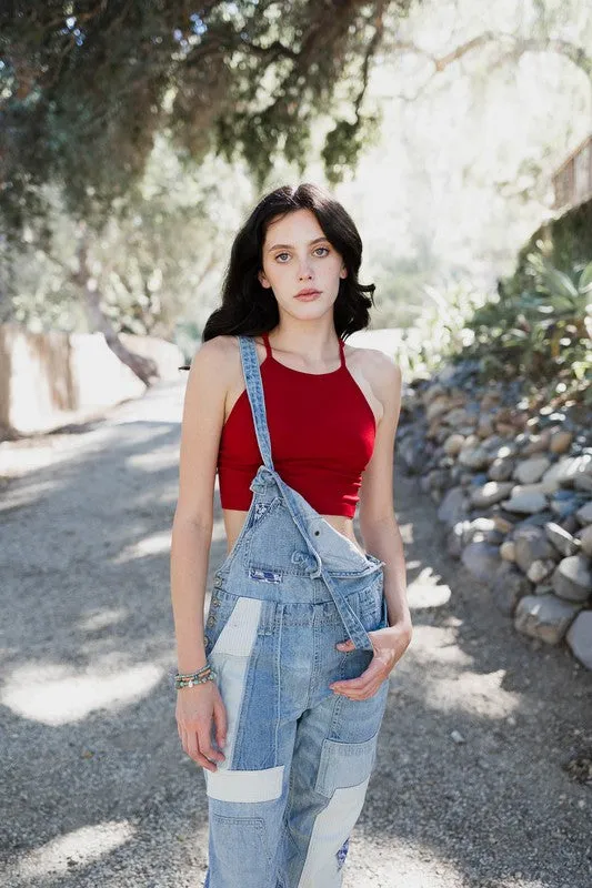 Women's High Neck Lace Racerback Brami with Adjustable Straps sold by BOLD elements product image thumbnail 4