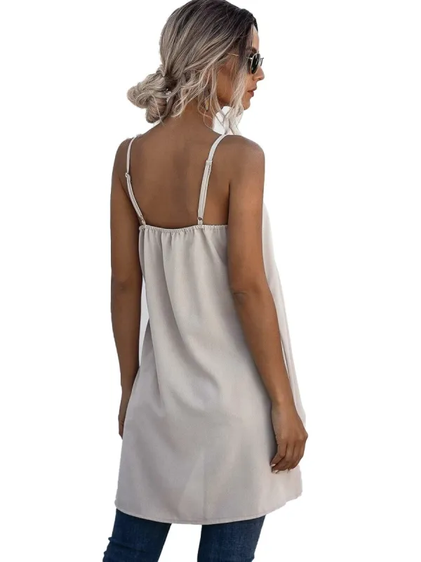 Women Asymmetric Hem Cami Sleeveless Top sold by BOLD elements